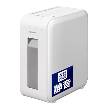 IRIS OHYAMA 超静音シュレッダー ホワイト IRIS OHYAMA シュレッダー アイリスオーヤマ 家庭用 静音 A4対応